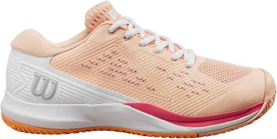 Мужские кроссовки для пикалбола WILSON Rush Pro Ace Pickler - размеры мужской обуви США, созданы для кортов для пикалбола, белый/персиковый
Мужские кроссовки для пикалбола WILSON Rush Pro Ace Pickler - размеры мужской обуви США, созданы для кортов для пикалбола, белый/персиковый