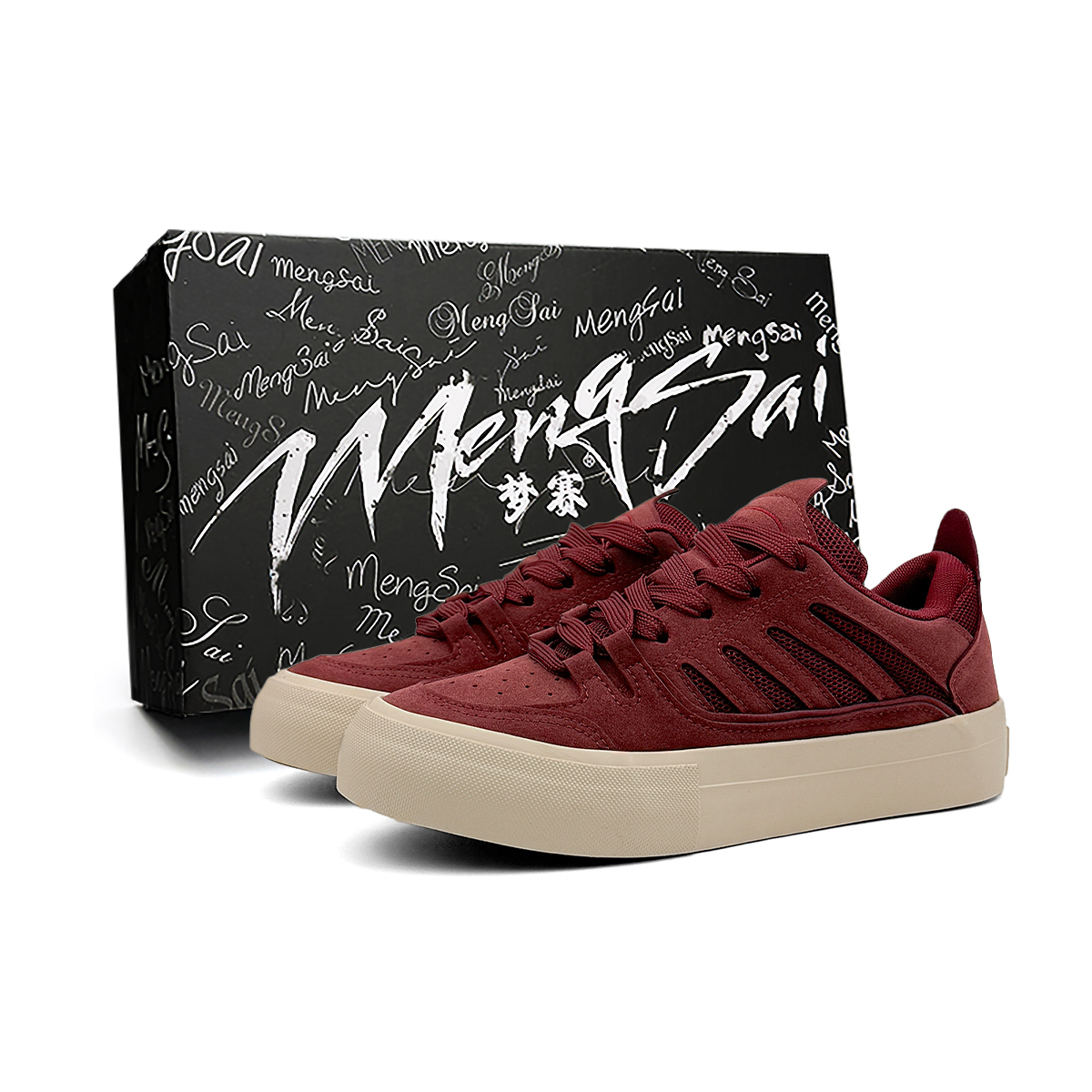 Mengsai Низкие, износостойкие, нескользящие, мужские, кроссовки из ангоры, красные
Mengsai Низкие, износостойкие, нескользящие, мужские, кроссовки из ангоры, красные