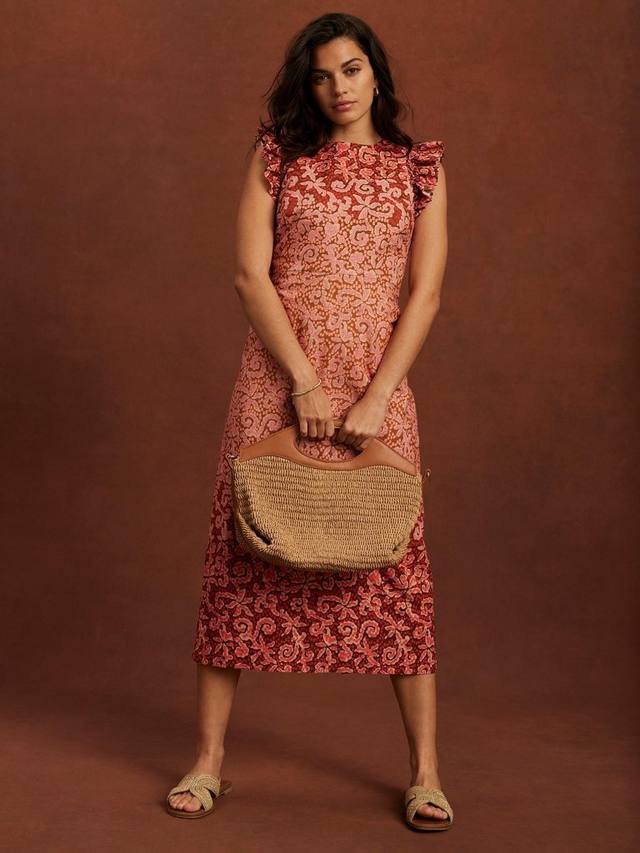 Платье миди с рукавами-фонариками Mint Velvet, Orange/Multi
Платье миди с рукавами-фонариками Mint Velvet, Orange/Multi