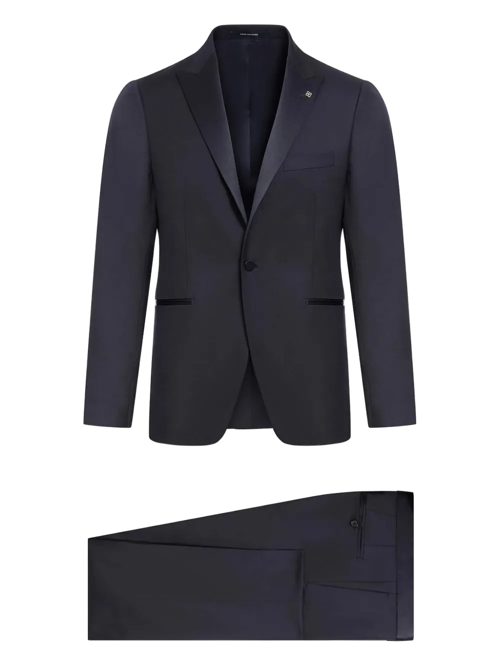 Костюм с атласными лацканами TAGLIATORE, синий 
Костюм с атласными лацканами TAGLIATORE, синий