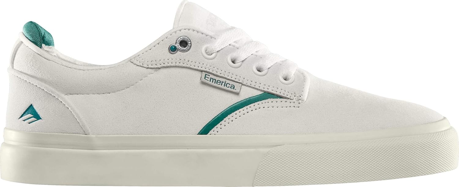 Emerica Dickson - профессиональный скейт-стиль, усиленная вулканизация, удобная посадка, повседневные кроссовки 2025, белый/зеленый
Emerica Dickson - профессиональный скейт-стиль, усиленная вулканизация, удобная посадка, повседневные кроссовки 2025, белый/зеленый