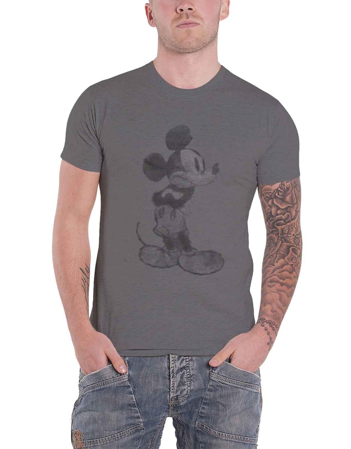 Винтажная футболка с изображением Микки Мауса Disney, серый
Винтажная футболка с изображением Микки Мауса Disney, серый