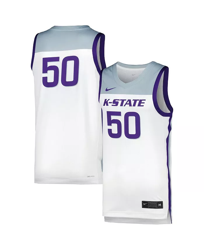 Мужская и женская белая баскетбольная майка Kansas State Wildcats Nike
Мужская и женская белая баскетбольная майка Kansas State Wildcats Nike