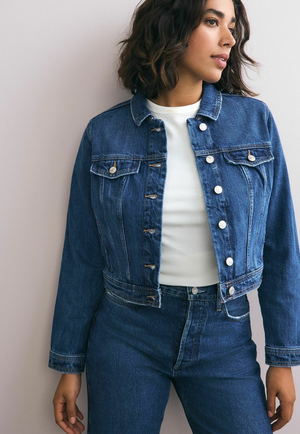 Джинсовая куртка REGULAR FIT - FULLER BUST TRUCKER Next, синий 
Джинсовая куртка REGULAR FIT - FULLER BUST TRUCKER Next, синий