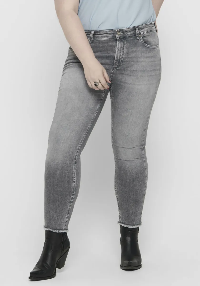 Джинсы скинни ONLY CARMAKOMA "CARWILLY REG SK ANK JNS", потертый вид, серый
Джинсы скинни ONLY CARMAKOMA "CARWILLY REG SK ANK JNS", потертый вид, серый