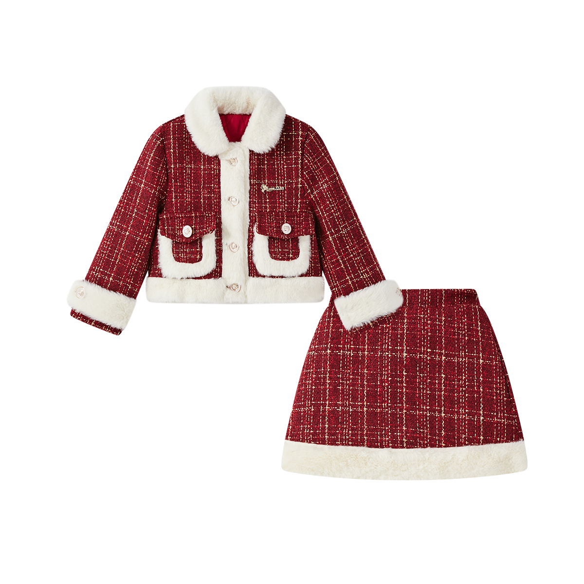 Детский комплект из двух частей: юбка, воротник, утолщенные шорты Disney, красный
Детский комплект из двух частей: юбка, воротник, утолщенные шорты Disney, красный