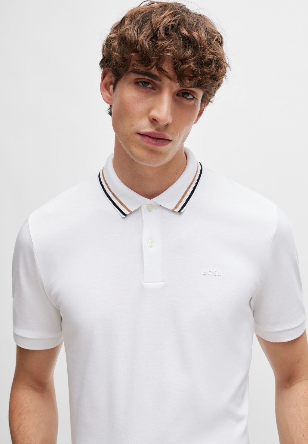 Рубашка-поло Penrose 38 BOSS, белая
Рубашка-поло Penrose 38 BOSS, белая