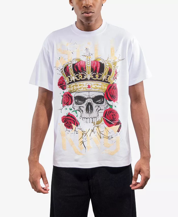 Мужская футболка оверсайз с графическим принтом и стразами Heads Or Tails, белый
Мужская футболка оверсайз с графическим принтом и стразами Heads Or Tails, белый