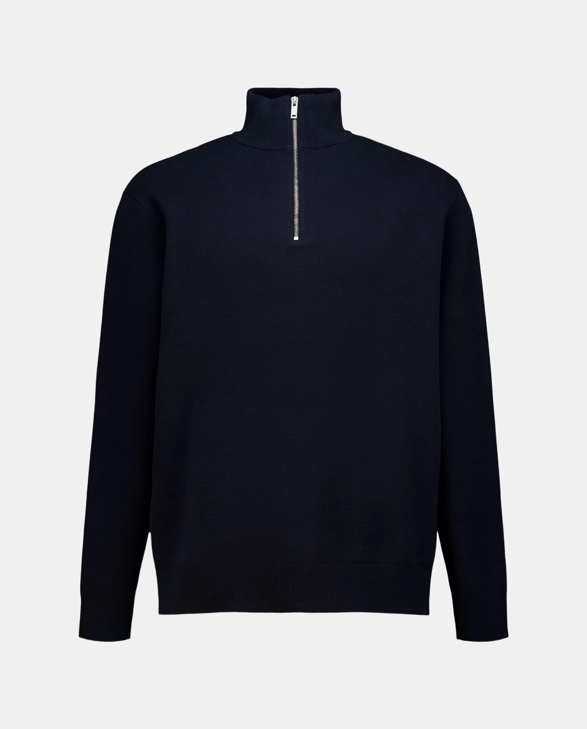 Мужской свитер фантазийная с молнией на воротнике Green Coast, темно-синий
Мужской свитер фантазийная с молнией на воротнике Green Coast, темно-синий