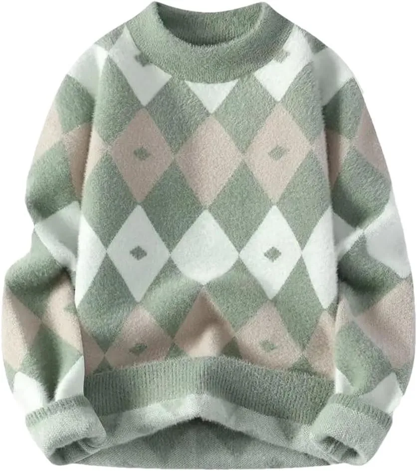 Мужской свитер с полосками, повседневный, вязаный, с круглым вырезом и длинными рукавами
Мужской свитер с полосками, повседневный, вязаный, с круглым вырезом и длинными рукавами