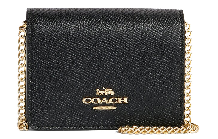Женская миниатюрная кожаная сумка-кошелек на цепочке через плечо черный COACH
Женская миниатюрная кожаная сумка-кошелек на цепочке через плечо черный COACH