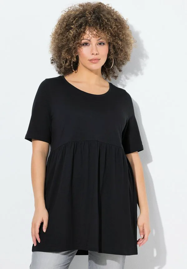 Базовая футболка с коротким рукавом и завышенной талией Ulla Popken, Black, Черный, Базовая футболка с коротким рукавом и завышенной талией Ulla Popken, Black
Базовая футболка с коротким рукавом и завышенной талией Ulla Popken, Black, Черный, Базовая футболка с коротким рукавом и завышенной талией Ulla Popken, Black
