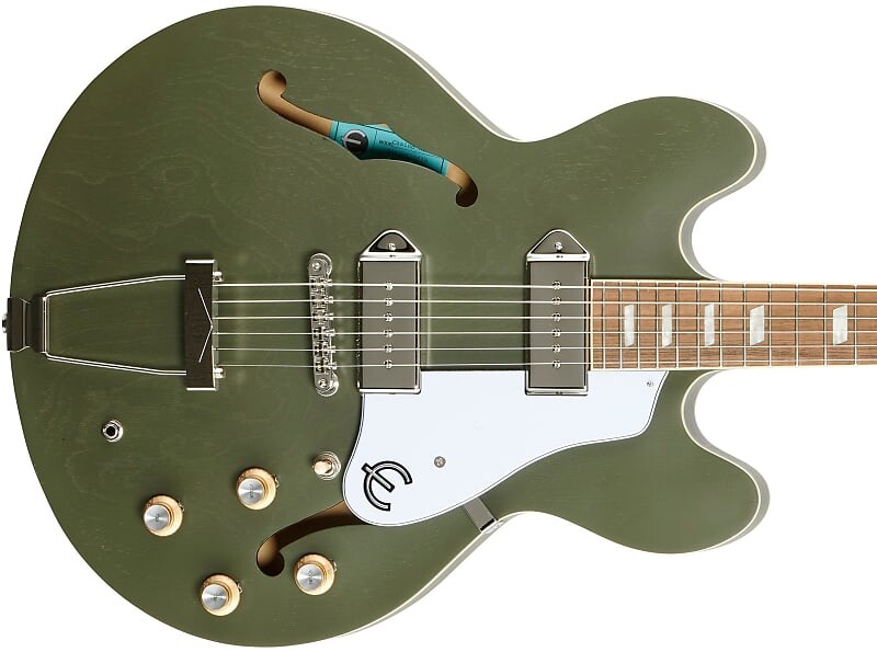Электрогитара Epiphone Casino Semi Hollow Worn Olive Drab
Электрогитара Epiphone Casino Semi Hollow Worn Olive Drab