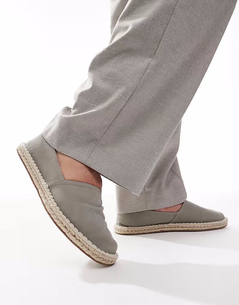 Эспадрильи ASOS DESIGN серого цвета 
Эспадрильи ASOS DESIGN серого цвета