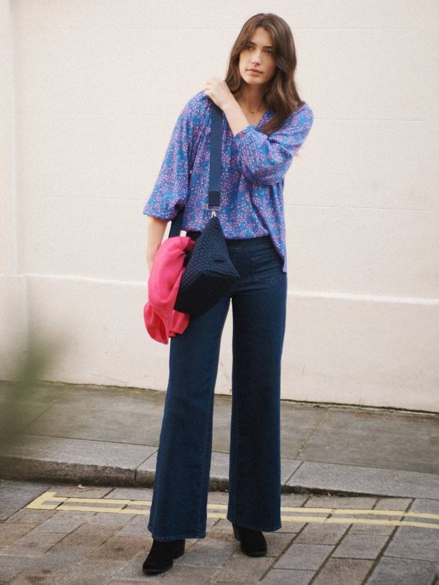 Трикотажные джинсы с широкими штанинами lark NRBY, темно-синий
Трикотажные джинсы с широкими штанинами lark NRBY, темно-синий