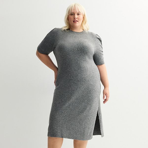 Платье-свитер Plus size с рукавами 3/4 и сборками Nine West, Coal Heather
Платье-свитер Plus size с рукавами 3/4 и сборками Nine West, Coal Heather