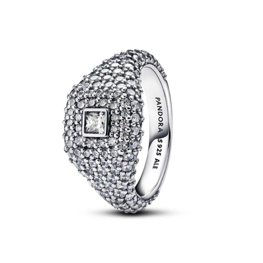 Кольцо Pavé Square Cocktail Pandora, стерлинговое серебро
Кольцо Pavé Square Cocktail Pandora, стерлинговое серебро