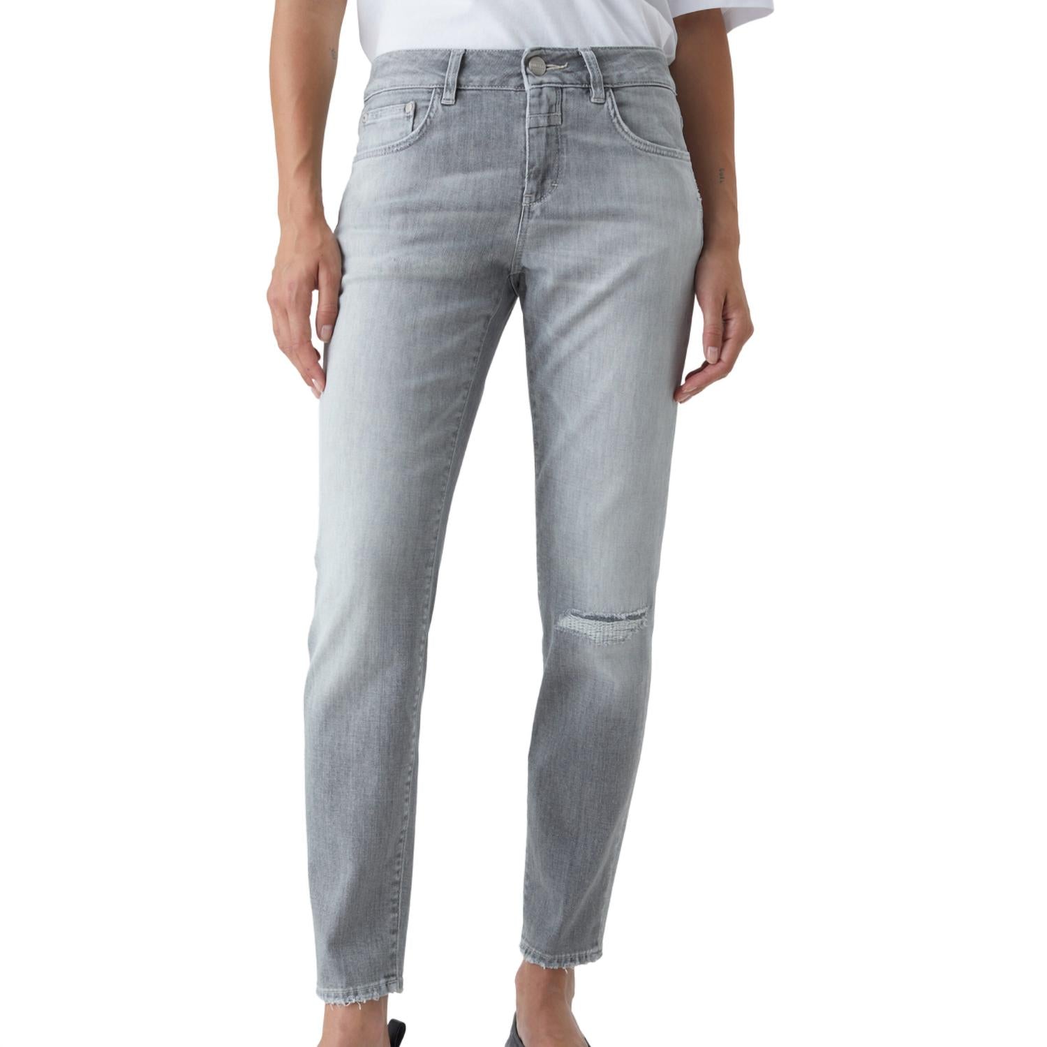 Джинсы Baker Comfort Stretch в средне-сером цвете CLOSED, серый 
Джинсы Baker Comfort Stretch в средне-сером цвете CLOSED, серый