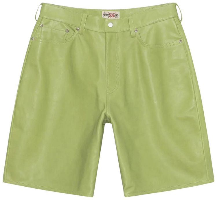 Большие кожаные шорты Stussy цвета лайма, зеленый
Большие кожаные шорты Stussy цвета лайма, зеленый