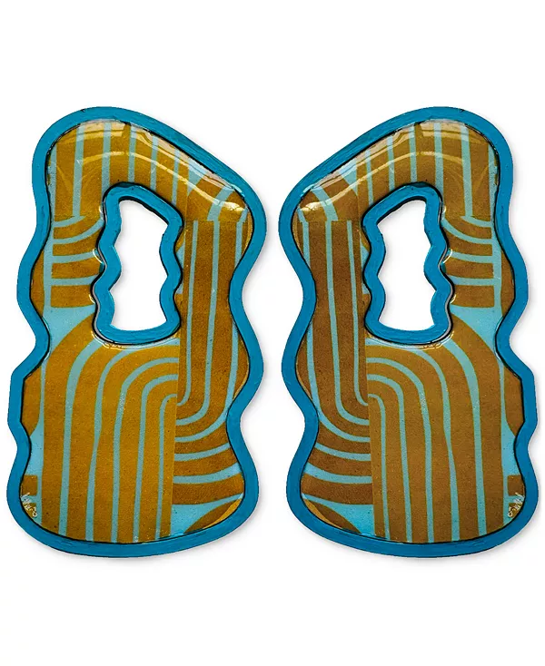 Серьги-Подвески смелой формы Swanky Designs, turquoise
Серьги-Подвески смелой формы Swanky Designs, turquoise