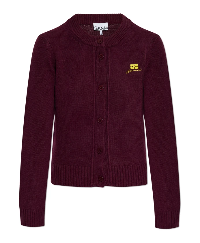 Кардиган из шерстяной смеси Core Future Ganni, красный
Кардиган из шерстяной смеси Core Future Ganni, красный