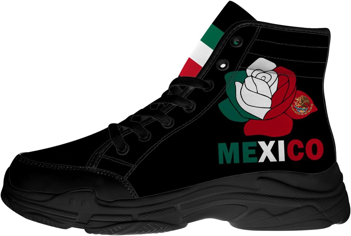 Кроссовки на высокой платформе с мексиканским флагом для мужчин и женщин, с шнуровкой, из хлопка, подарок для него и для нее Generic, 3102 Mexican Flag Rose
Кроссовки на высокой платформе с мексиканским флагом для мужчин и женщин, с шнуровкой, из хлопка, подарок для него и для нее Generic, 3102 Mexican Flag Rose