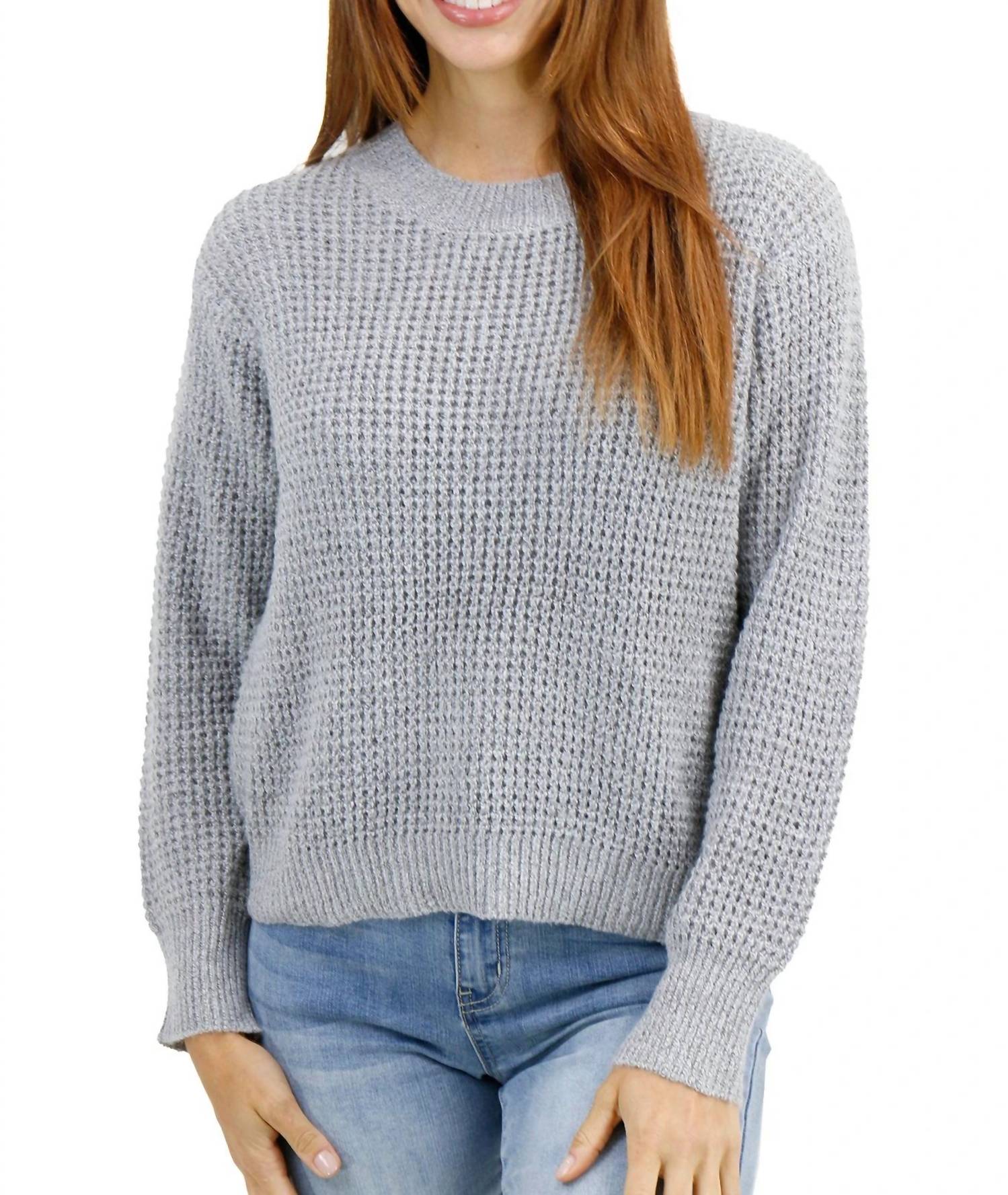 Трикотажный свитер вафельной вязки в тепло-сером цвете Grace and Lace, серый
Трикотажный свитер вафельной вязки в тепло-сером цвете Grace and Lace, серый