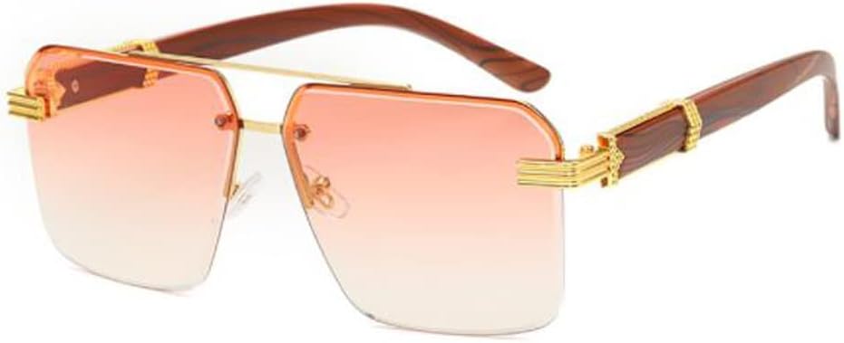 Солнцезащитные очки без оправы с дужками под дерево, солнцезащитные очки с защитой от УФ-излучения, квадратные солнцезащитные очки с силиконовым фиксатором носа PUB, Gold Frame Double Pink Flakes
Солнцезащитные очки без оправы с дужками под дерево, солнцезащитные очки с защитой от УФ-излучения, квадратные солнцезащитные очки с силиконовым фиксатором носа PUB, Gold Frame Double Pink Flakes