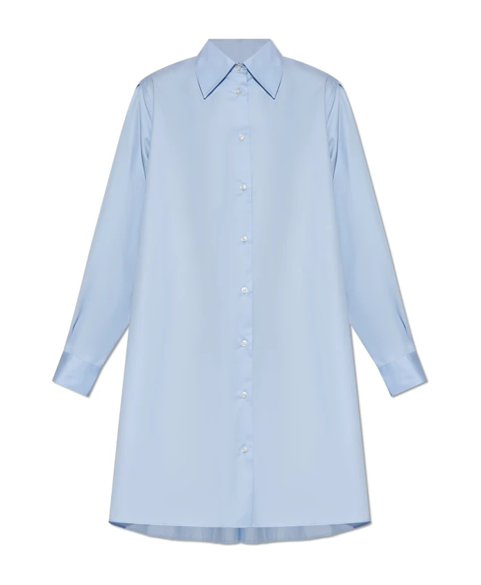 Длинная, свободная рубашка Officine Gãnãrale, синий
Длинная, свободная рубашка Officine Gãnãrale, синий