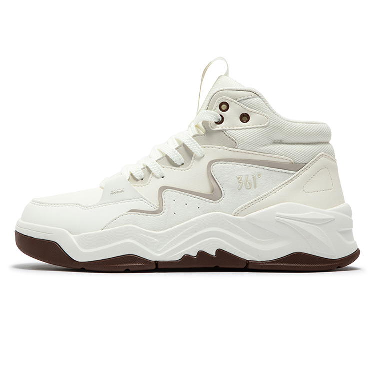 361° Кроссовки для скейтбординга с высоким берцем, износостойкие, противоскользящие, мужские, цвет "Feather", белые
361° Кроссовки для скейтбординга с высоким берцем, износостойкие, противоскользящие, мужские, цвет "Feather", белые