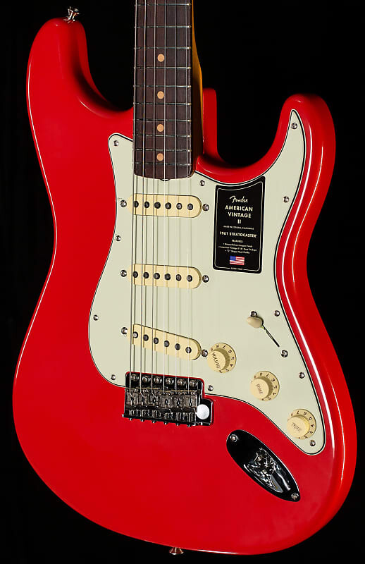 Электрогитара Fender American Vintage II 1961 Stratocaster Rosewood Fingerboard Fiesta Red
Электрогитара Fender American Vintage II 1961 Stratocaster Rosewood Fingerboard Fiesta Red
