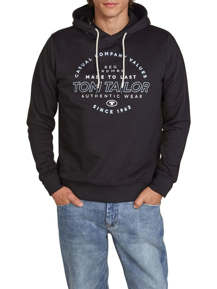 Пуловер Tom Tailor Pullover Printed Hoodie, черный
Пуловер Tom Tailor Pullover Printed Hoodie, черный
