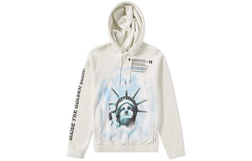 Хлопковая толстовка с капюшоном с принтом «Либерти» Off-White
Хлопковая толстовка с капюшоном с принтом «Либерти» Off-White