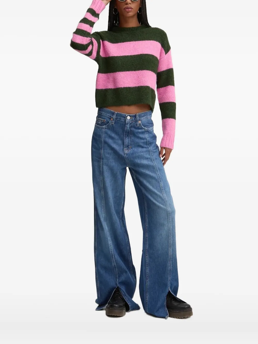 Свитер в полоску Desigual, розовый
Свитер в полоску Desigual, розовый