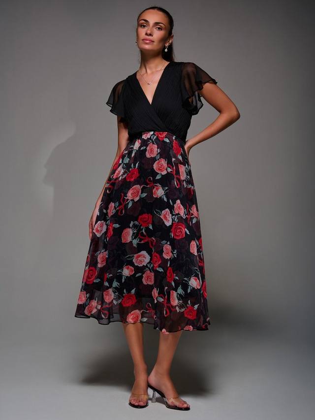 Двухцветное платье из шифона Jolie Moi, Red
Двухцветное платье из шифона Jolie Moi, Red