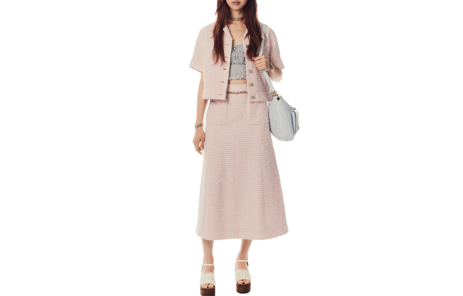 Трикотаж женский нежно-розовый Chanel
Трикотаж женский нежно-розовый Chanel