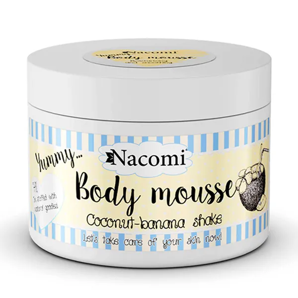 Сохраняет кожу упругой и эластичной Mousse Corporal De Coco Y Banana Nacomi, 180 ml
Сохраняет кожу упругой и эластичной Mousse Corporal De Coco Y Banana Nacomi, 180 ml