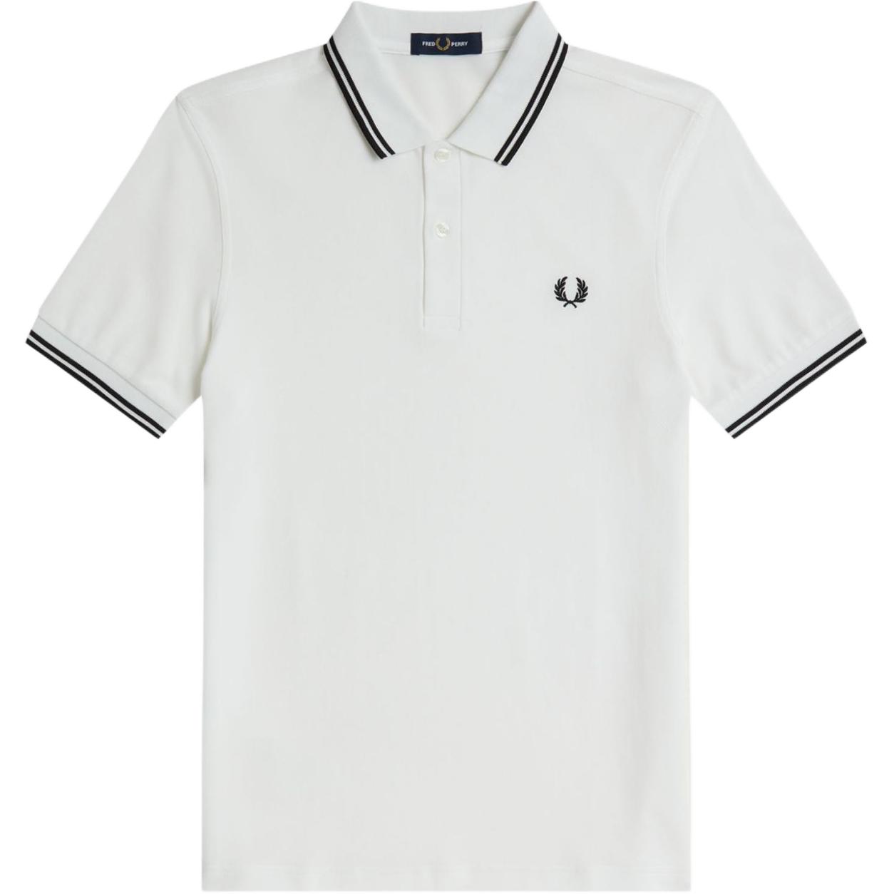 Короткая поло с короткими рукавами и двумя контрастными концами FRED PERRY, белый
Короткая поло с короткими рукавами и двумя контрастными концами FRED PERRY, белый
