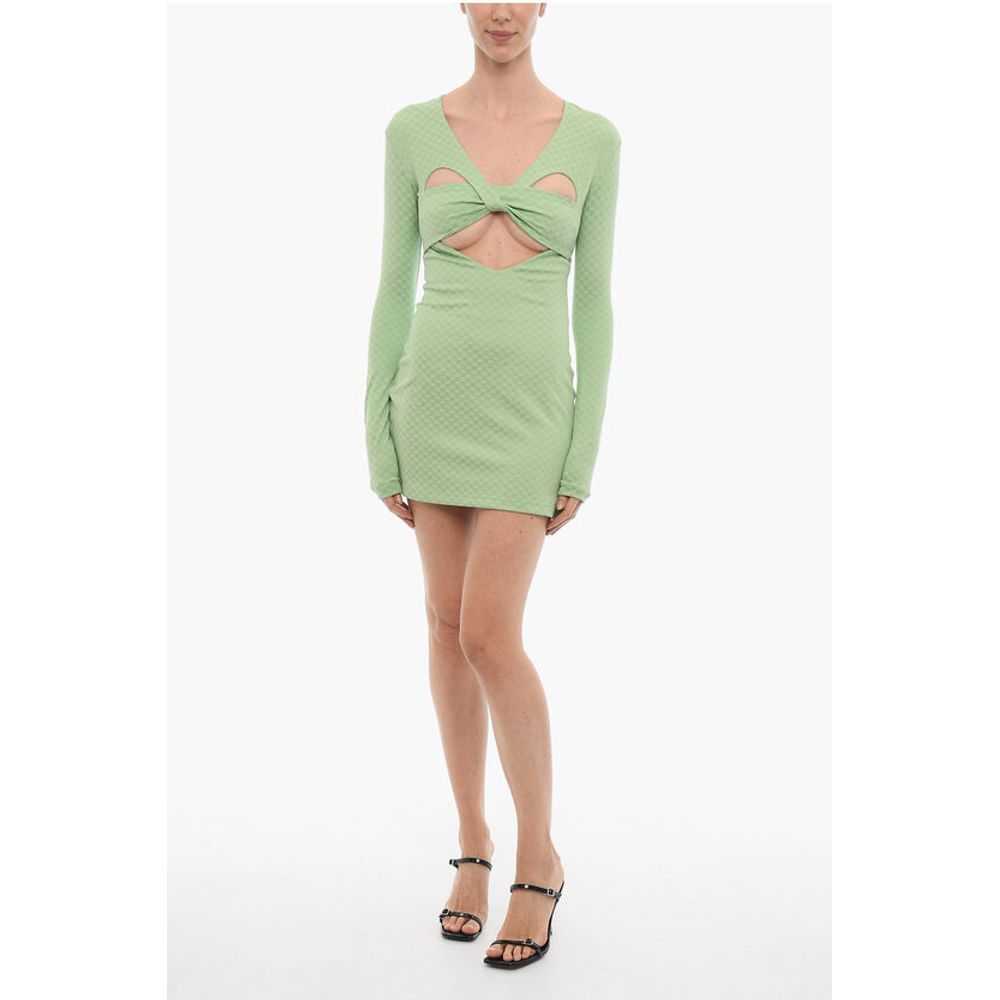 Мини-платье с длинными рукавами и вырезами Ambush, зеленый
Мини-платье с длинными рукавами и вырезами Ambush, зеленый