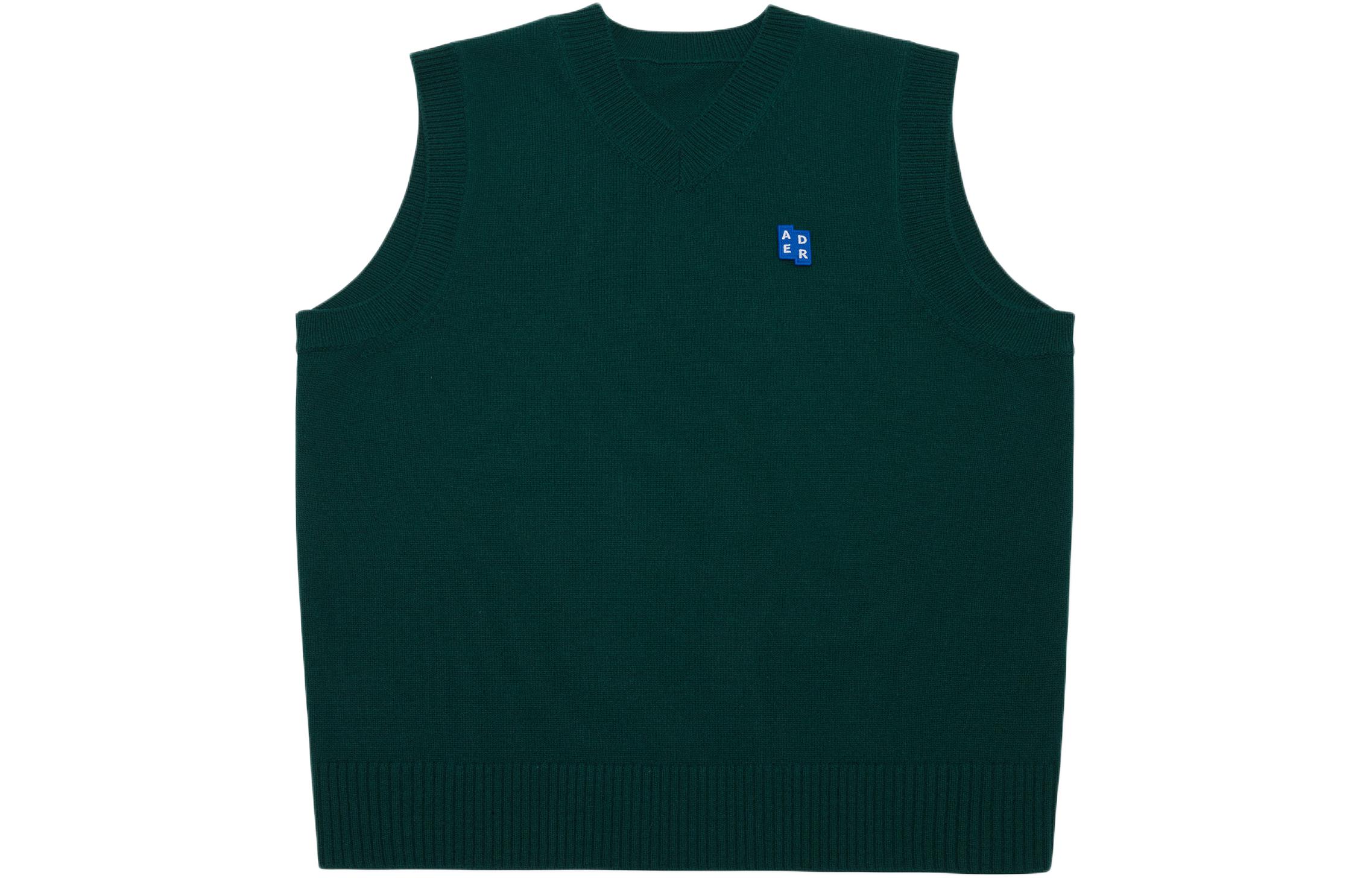 Вязаный жилет с V-образным вырезом ADER ERROR, зеленый
Вязаный жилет с V-образным вырезом ADER ERROR, зеленый