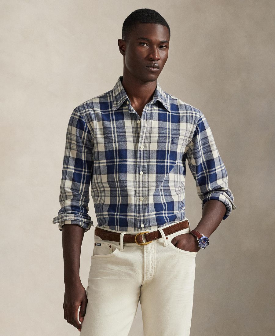 Мужская рубашка Оксфорд Polo Ralph Lauren, Off White Navy Multi
Мужская рубашка Оксфорд Polo Ralph Lauren, Off White Navy Multi