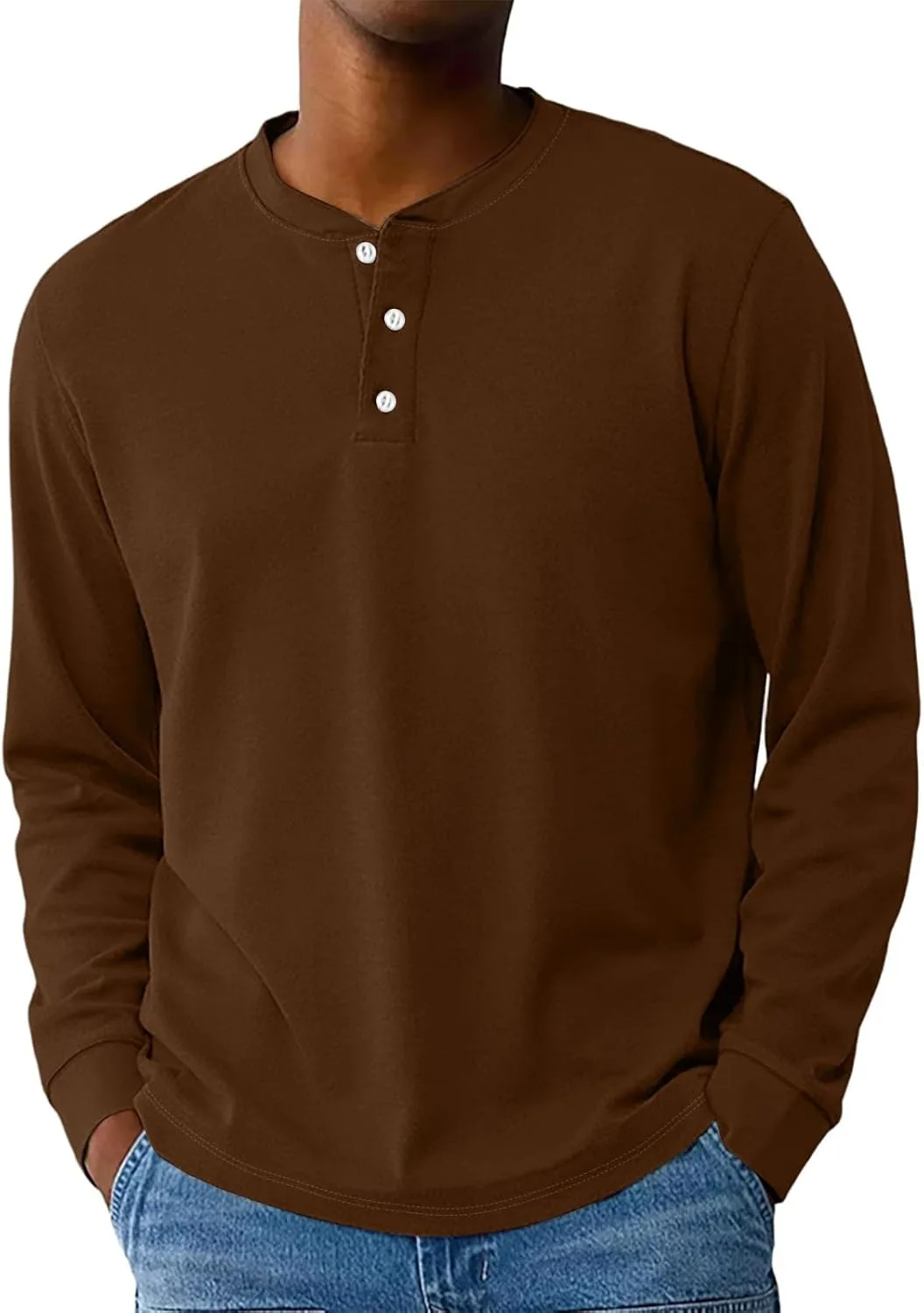 Мужская летняя рубашка Henley с длинными рукавами, кнопками, размеры M-3XL
Мужская летняя рубашка Henley с длинными рукавами, кнопками, размеры M-3XL