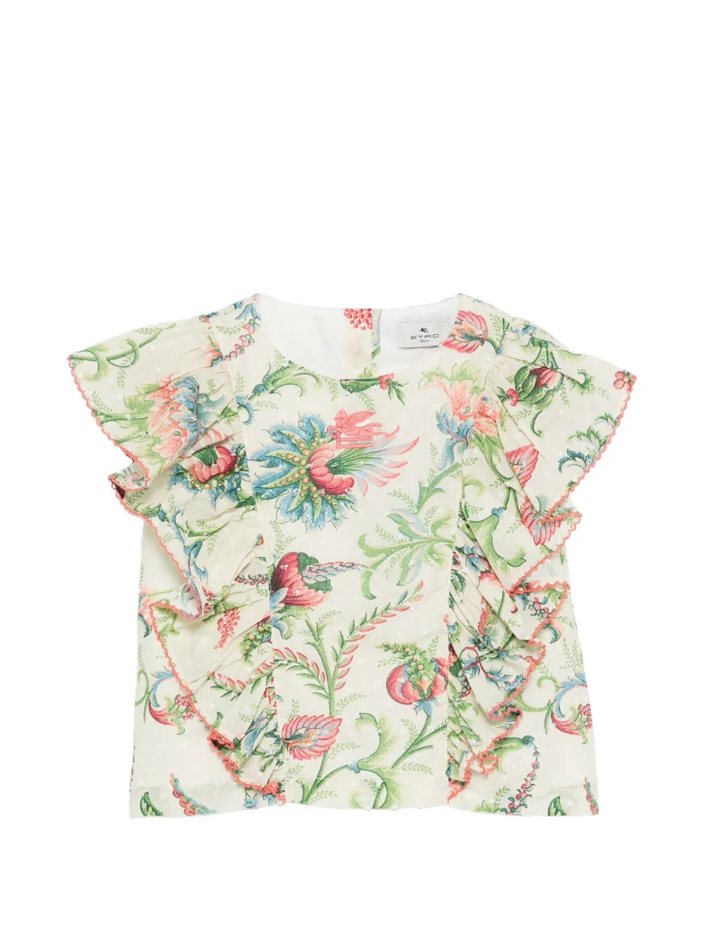 Блузка с воланами и цветочным принтом Etro Kids, бежевый
Блузка с воланами и цветочным принтом Etro Kids, бежевый