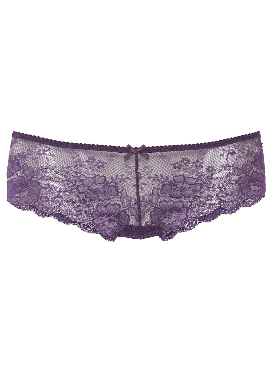 Обычные шорты LASCANA, баклажановый
Обычные шорты LASCANA, баклажановый