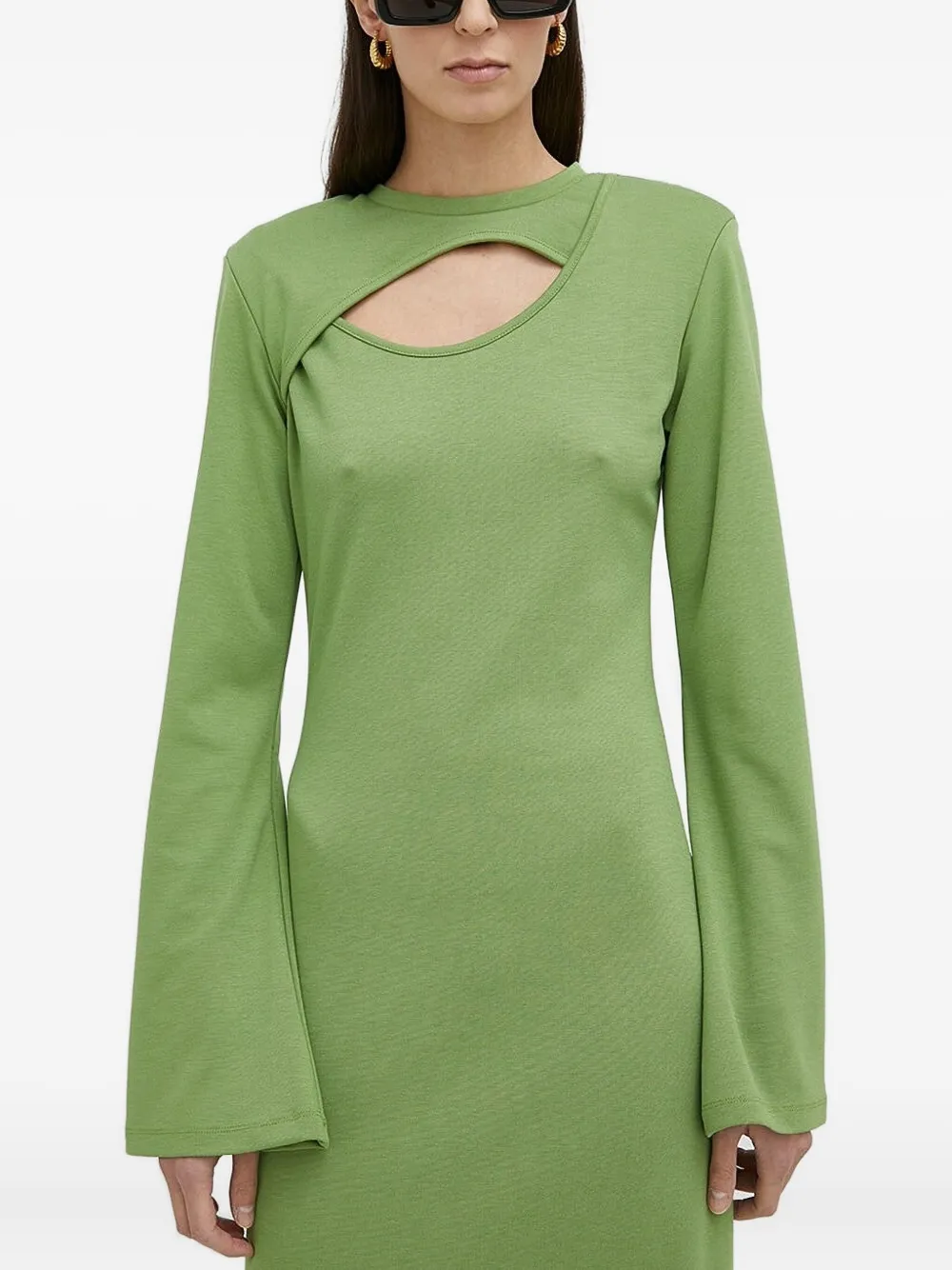 Платье с вырезом и длинными рукавами Gestuz, зеленый
Платье с вырезом и длинными рукавами Gestuz, зеленый