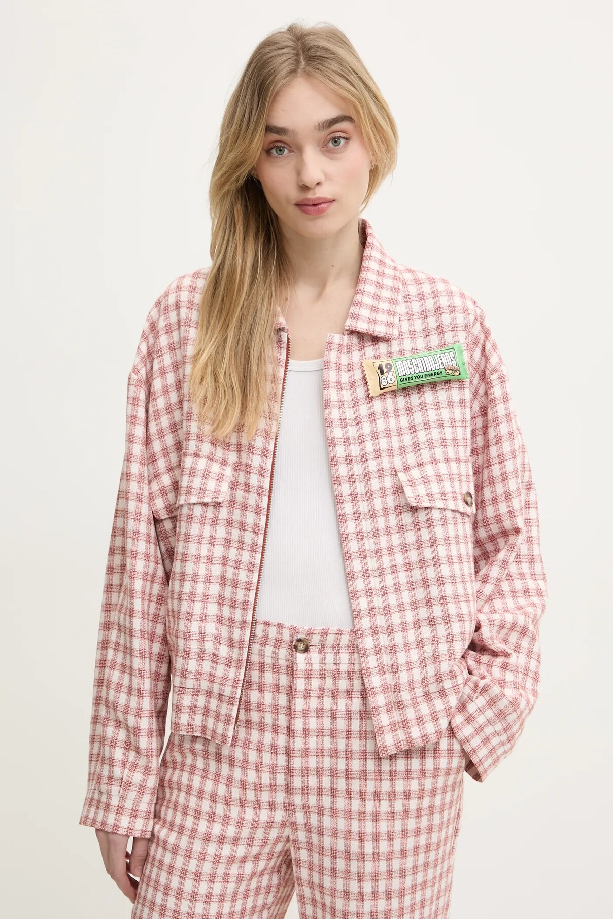 Куртка из смеси шерсти Moschino Jeans, бежевый 
Куртка из смеси шерсти Moschino Jeans, бежевый