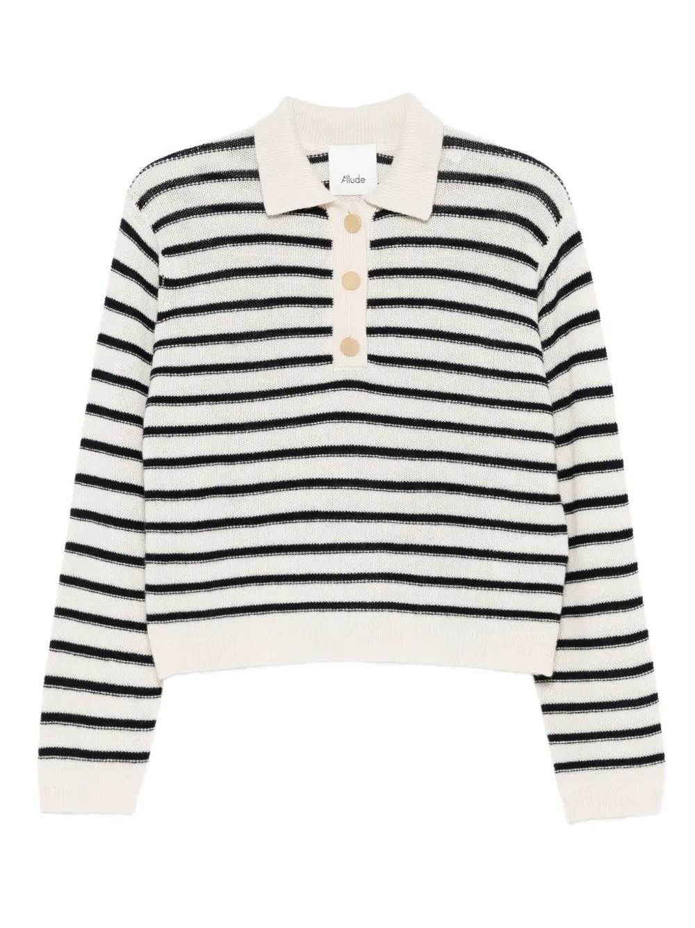 Рубашка поло в полоску ALLUDE, нейтральный
Рубашка поло в полоску ALLUDE, нейтральный