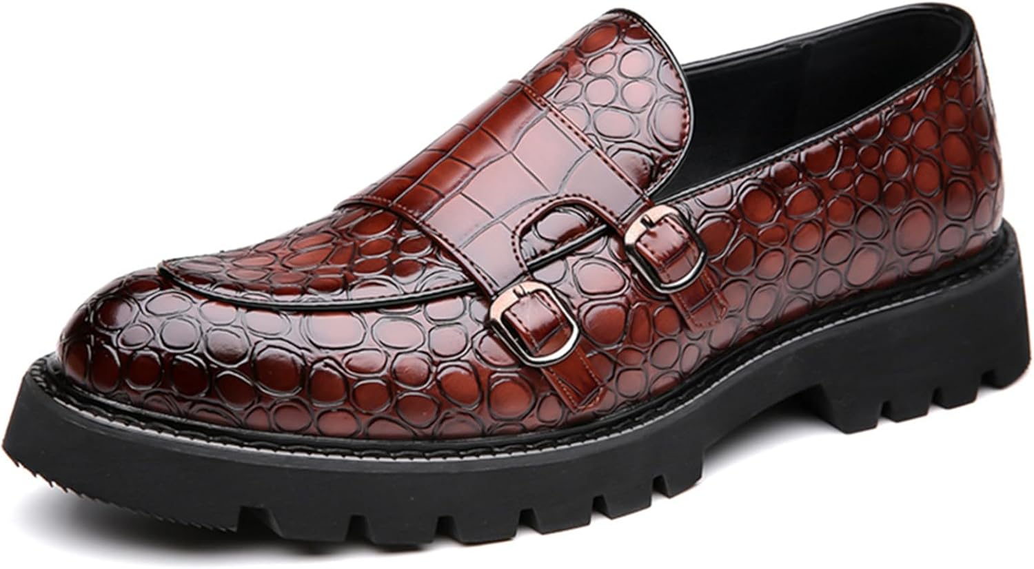 Мужские лоферы на платформе из лакированной кожи с двойной пряжкой, классические лоферы-пенни, деловые мокасины, модные ботинки-лодочки Abborora, темно-коричневый
Мужские лоферы на платформе из лакированной кожи с двойной пряжкой, классические лоферы-пенни, деловые мокасины, модные ботинки-лодочки Abborora, темно-коричневый