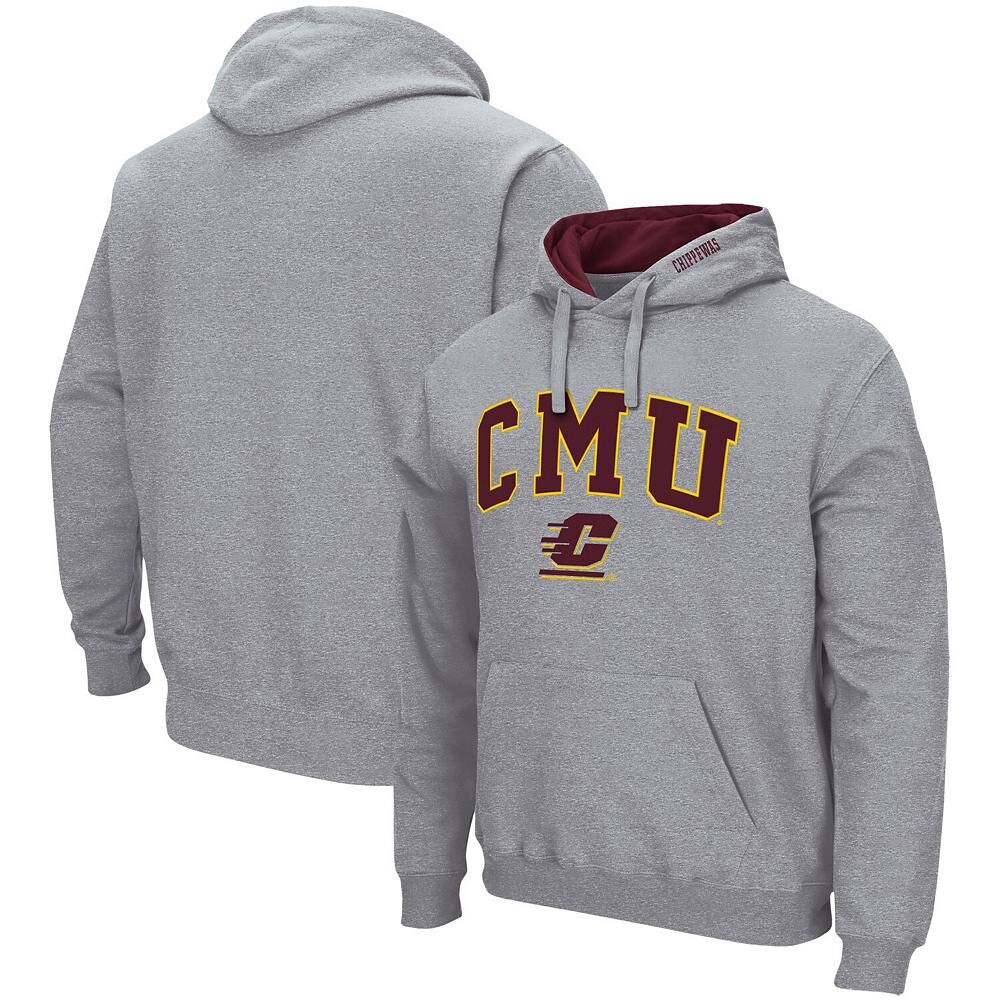Мужской цент Colosseum Heathered Grey. Пуловер с капюшоном и логотипом Michigan Chippewas, цвет Cmu Grey
Мужской цент Colosseum Heathered Grey. Пуловер с капюшоном и логотипом Michigan Chippewas, цвет Cmu Grey