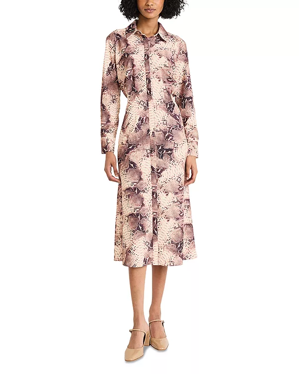 Платье-Рубашка с длинными рукавами и драпировкой Luxely, бежевый
Платье-Рубашка с длинными рукавами и драпировкой Luxely, бежевый